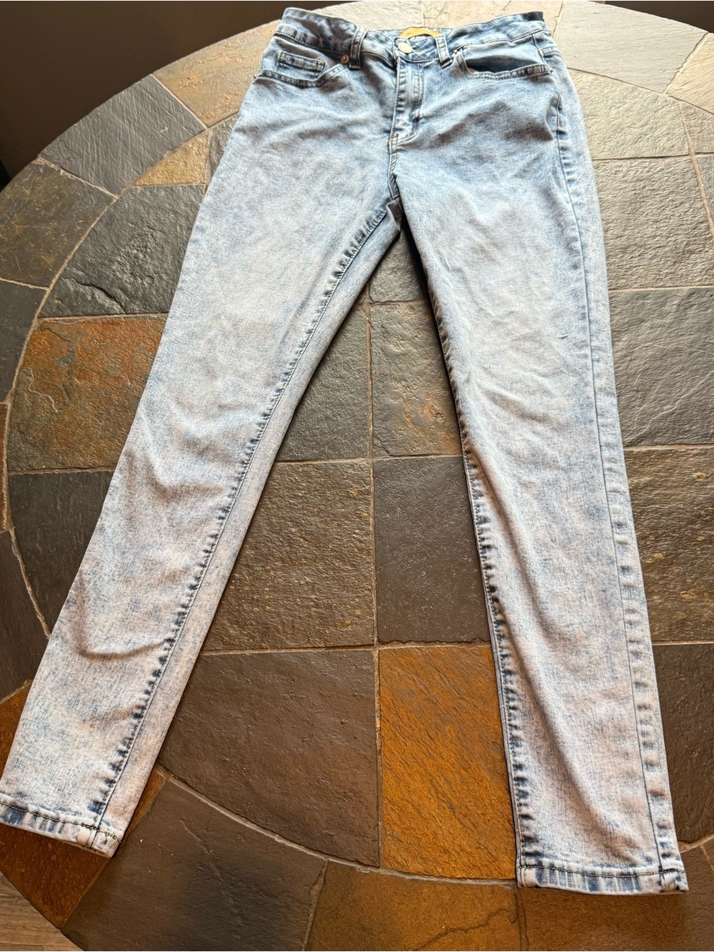 Light Blue Skinny High-Rise Jeans for Women